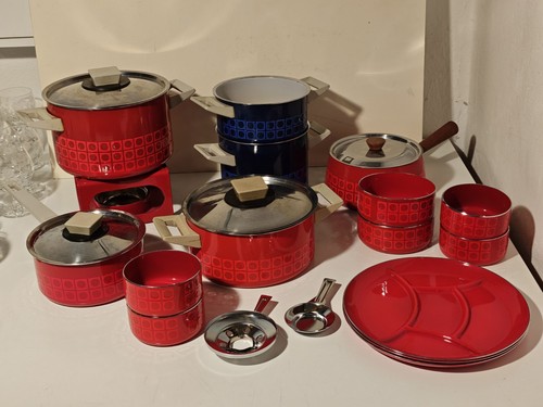 Vintage silit topfset - topfset, emaille