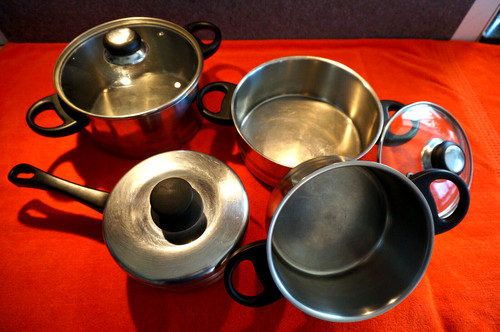 Teile edelstahl kochtopfset - teile,