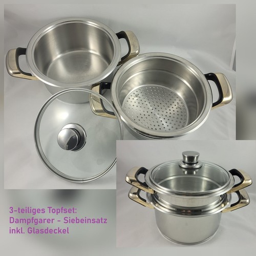 Dampfgarer topfset tlg - dampfgarer, 3-tlg