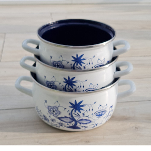 Emaille kochtopf set teilig - set, 3-teilig